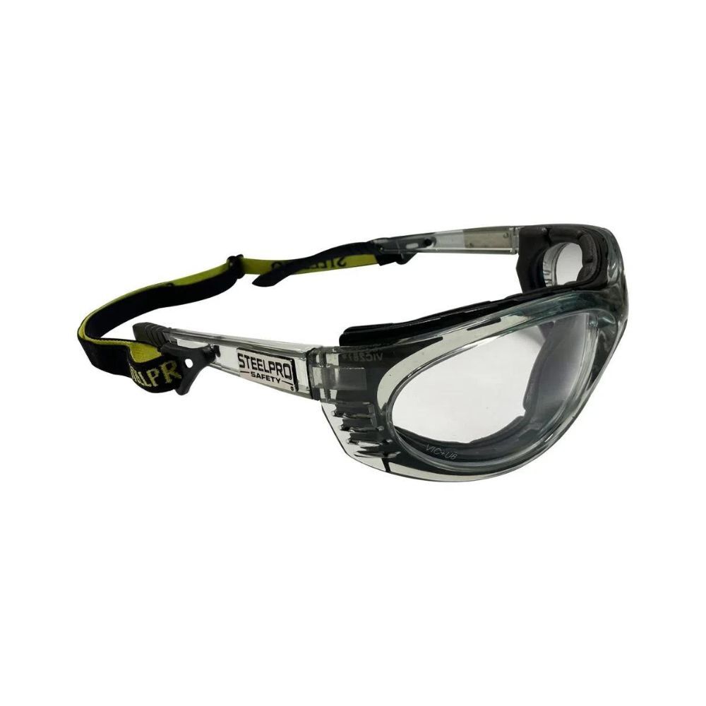 Imagen del lente turbine steelpro claro con marco gris
